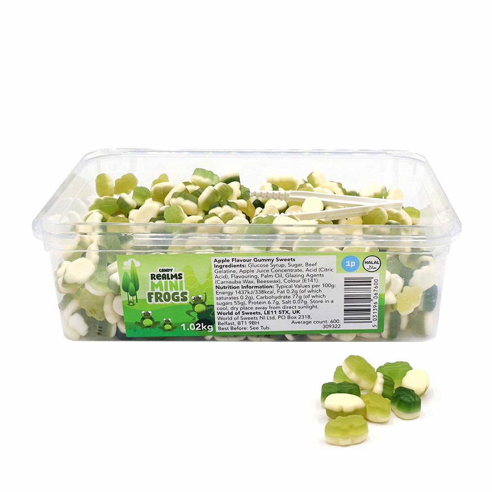Candy Realms Mini Frogs Tub 1.02kg