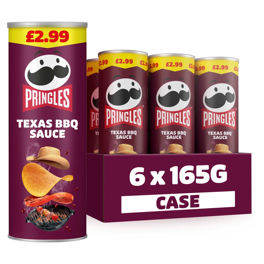 Pringles Texas BBQ Sharing Crisps 6 x 165g
