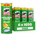 Pringles Sour Cream & Onion Sharing Crisps 6 x 165g