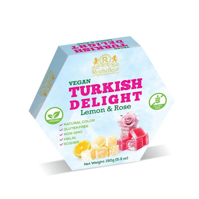 Rochefleur Rose & Lemon Turkish Delight 150g