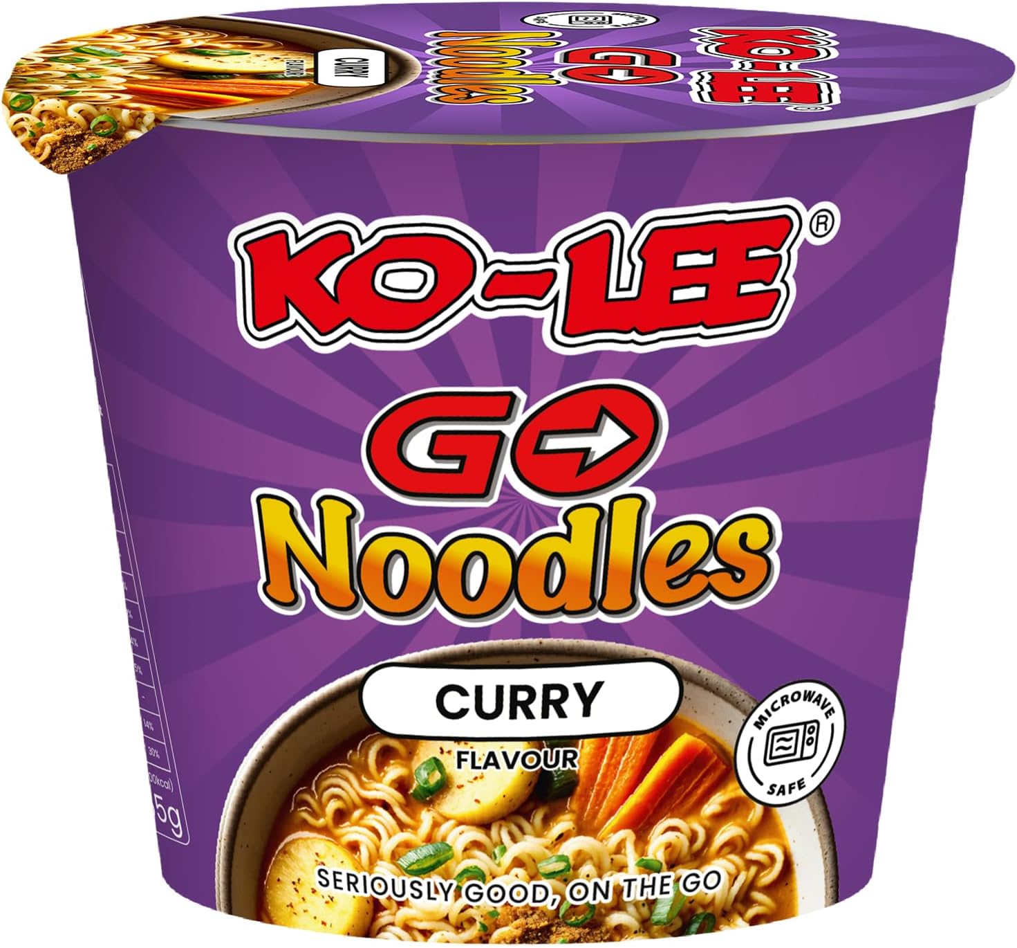 Ko-lee Go Cup Noodles Curry Flavour 65 g (Pack of 6)