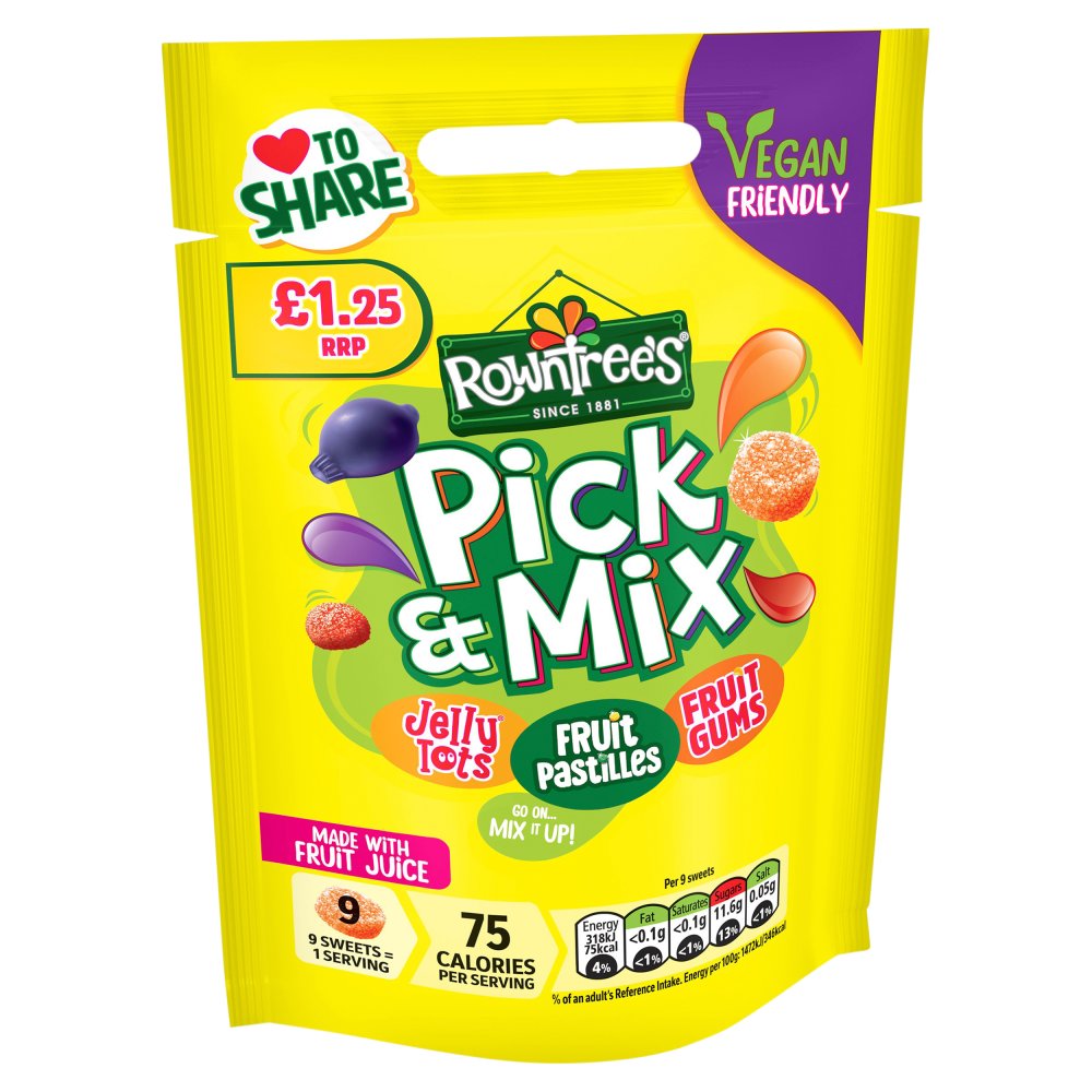 Rowntree's Pick & Mix Sweets Sharing Bag 120g