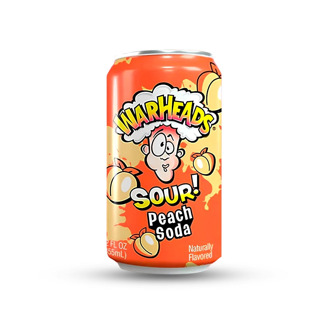 Warheads Sour Peach Soda 355ml can