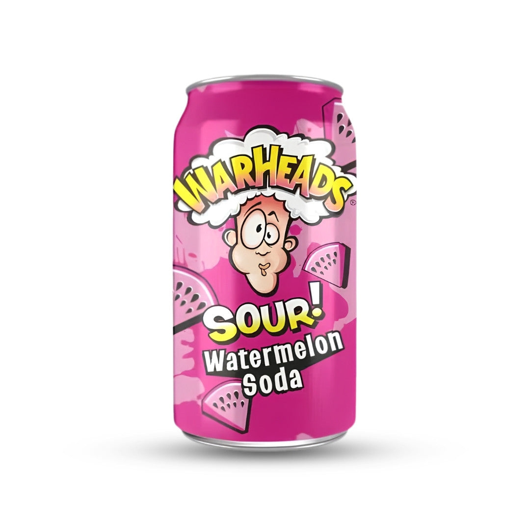 Warheads Sour Watermelon Soda 330ml can