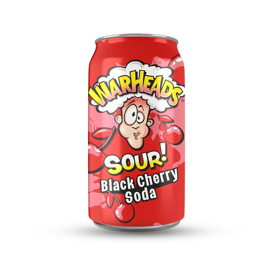 Warheads Sour Black Cherry Soda 330ml can