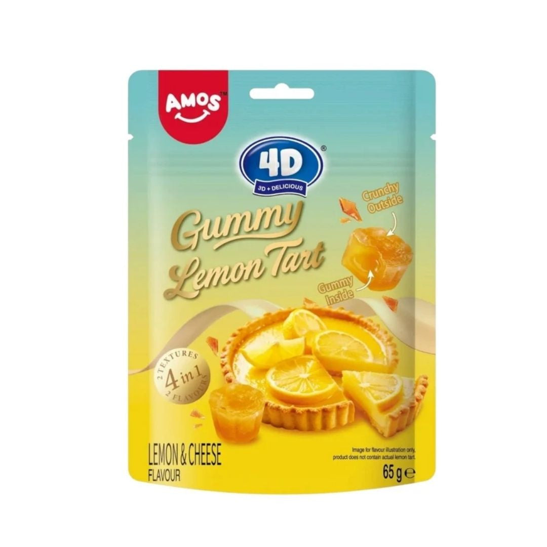 Amos 4D Gummy Lemon Tart 65g