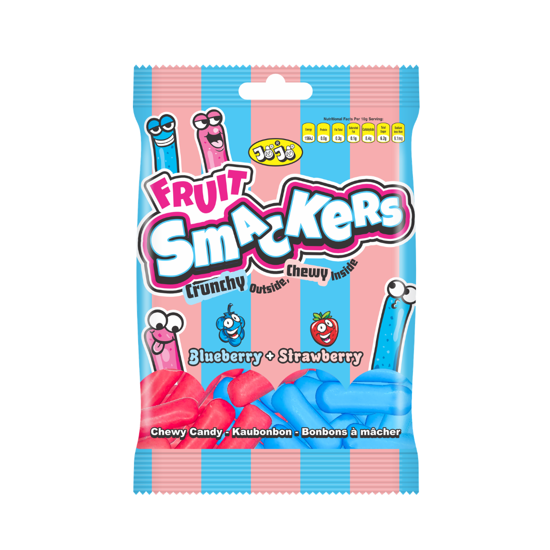 Jojos Fruit Smackers Blueberry & Strawberry 100g