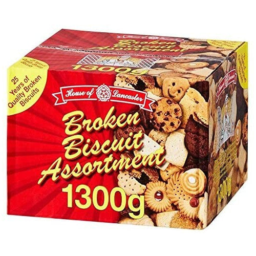 House of Lancaster Broken Biscuit Assortment 1300g box - 25 years of quality broken biscuits