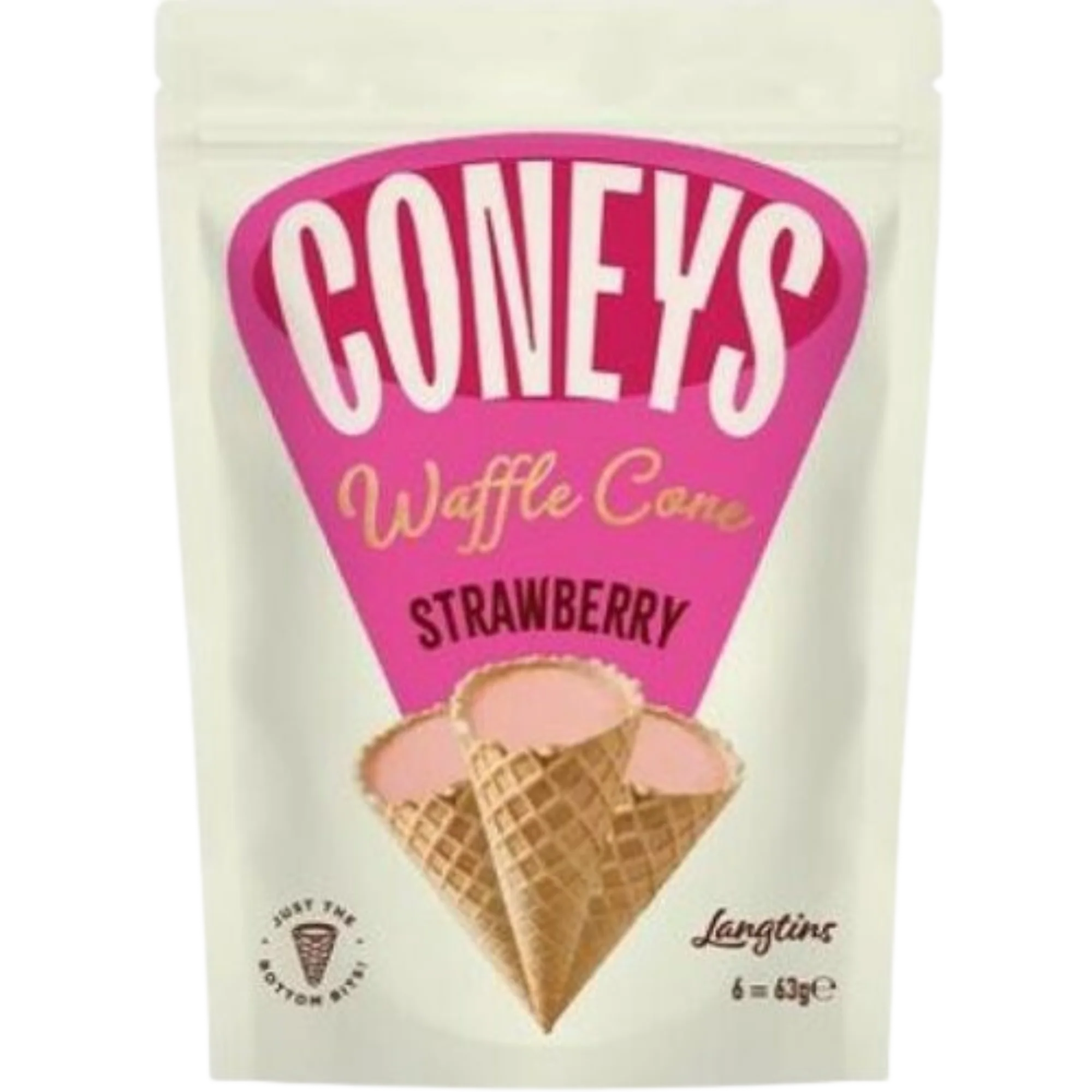 Coneys- White Cone Strawberry 63g