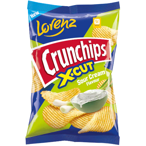 Lorenz Crunchips X-Cut Sour Cream 130g