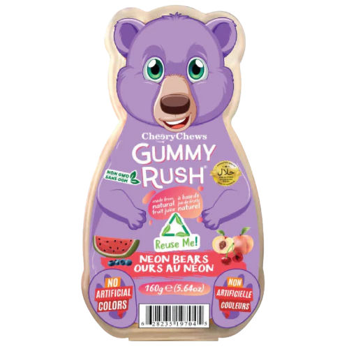Gummy Rush Bear Tubs Neon Bears 160G