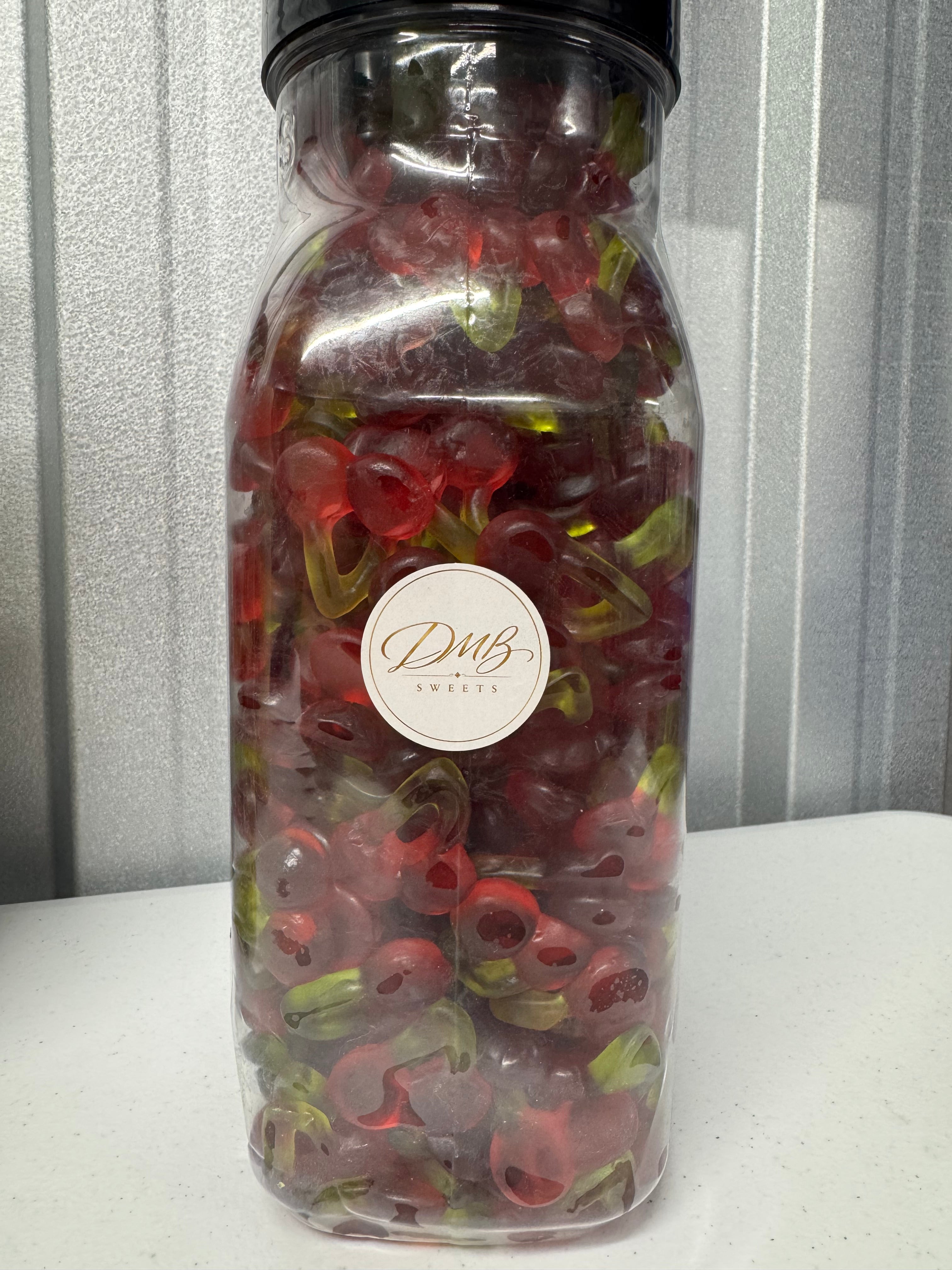 Gummy Cherries in a DMB Sweets jar