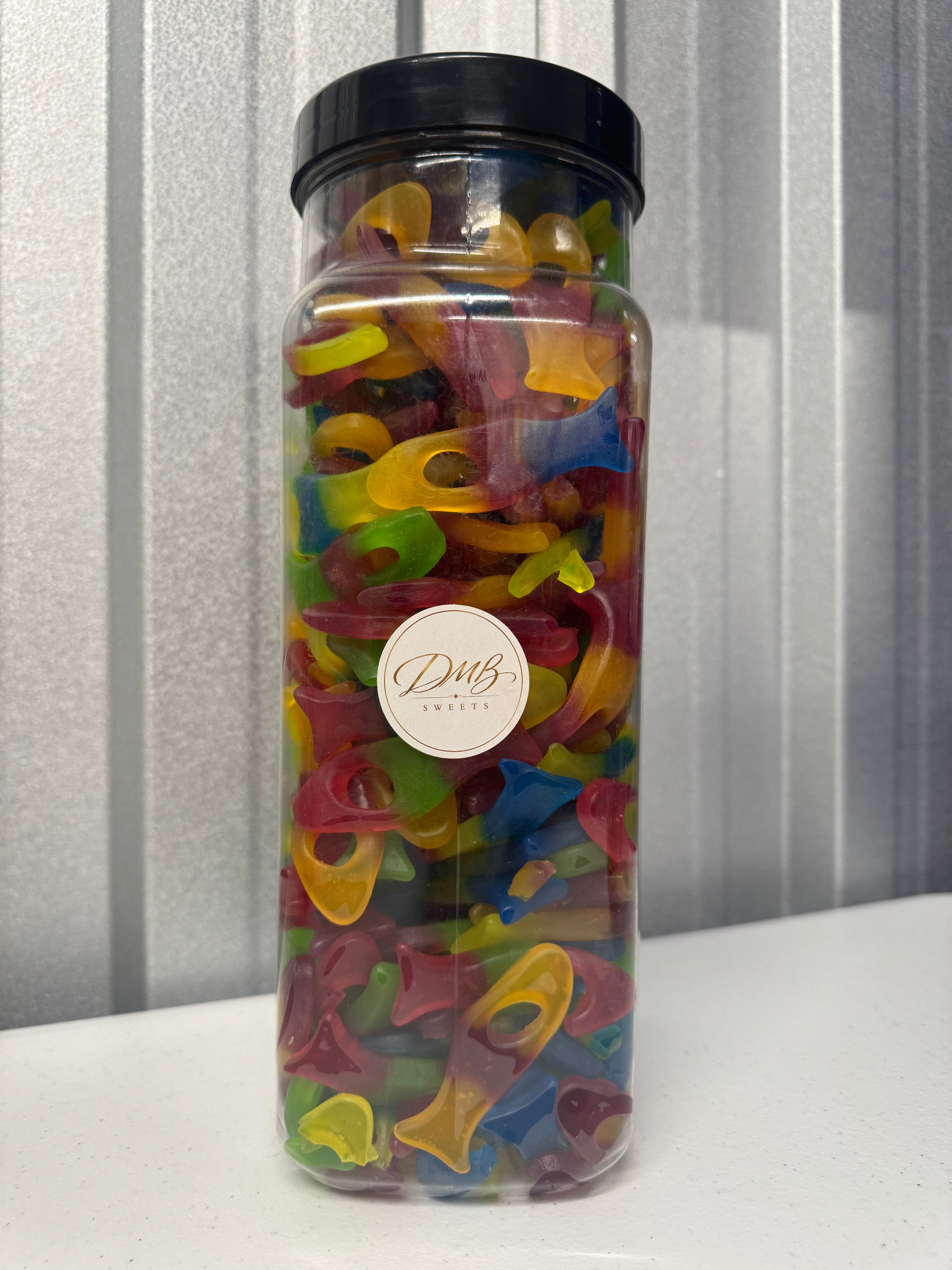 Funky Fish jelly sweets in a DMB Sweets jar