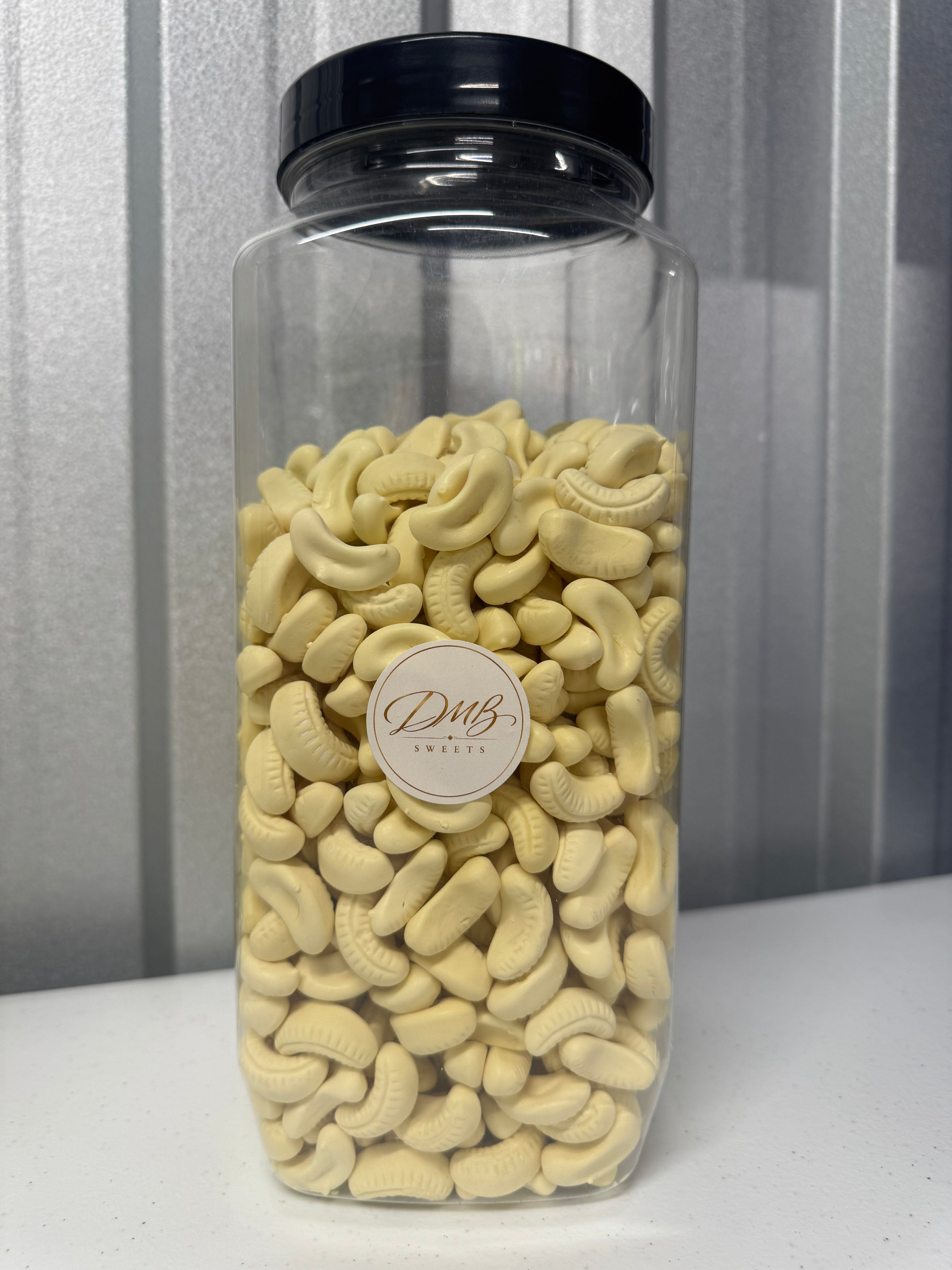 Foam Bananas sweets in a DMB Sweets jar