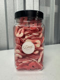 Fizzy Strawberries & Cream Rings 350g - DMB Sweets