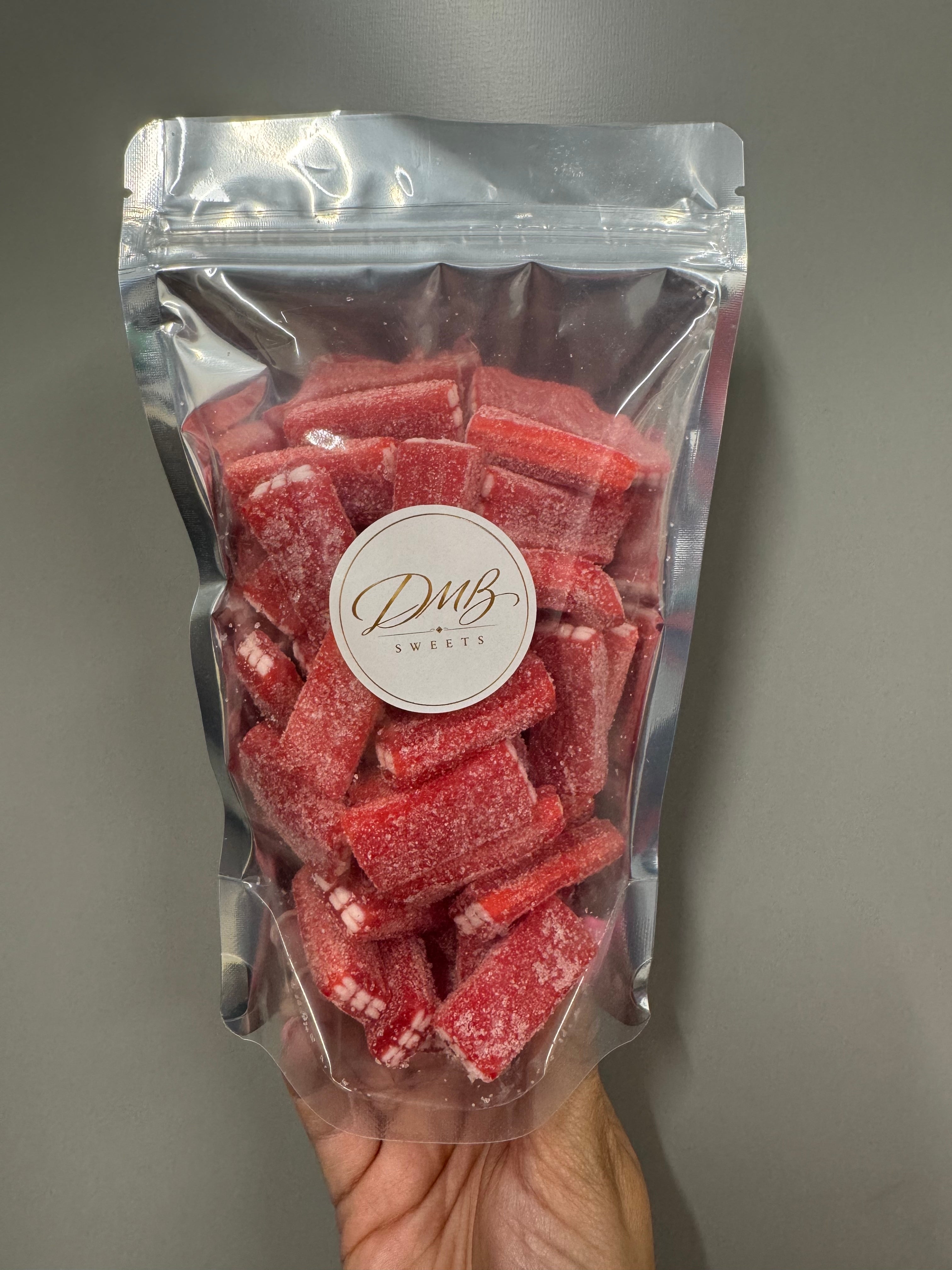 Fizzy Strawberry Bricks 300g