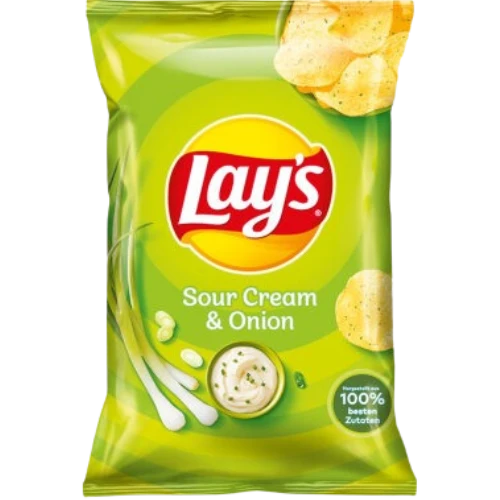 Lay's Sour Cream & Onion Crisps 150g bag