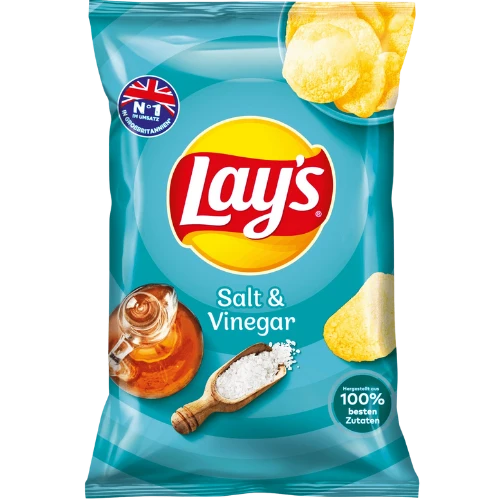 Lay's Salt & Vinegar Crisps 150g bag