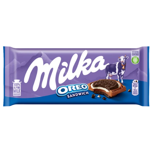 Milka Bar Oreo Sandwich Chocolate 92g