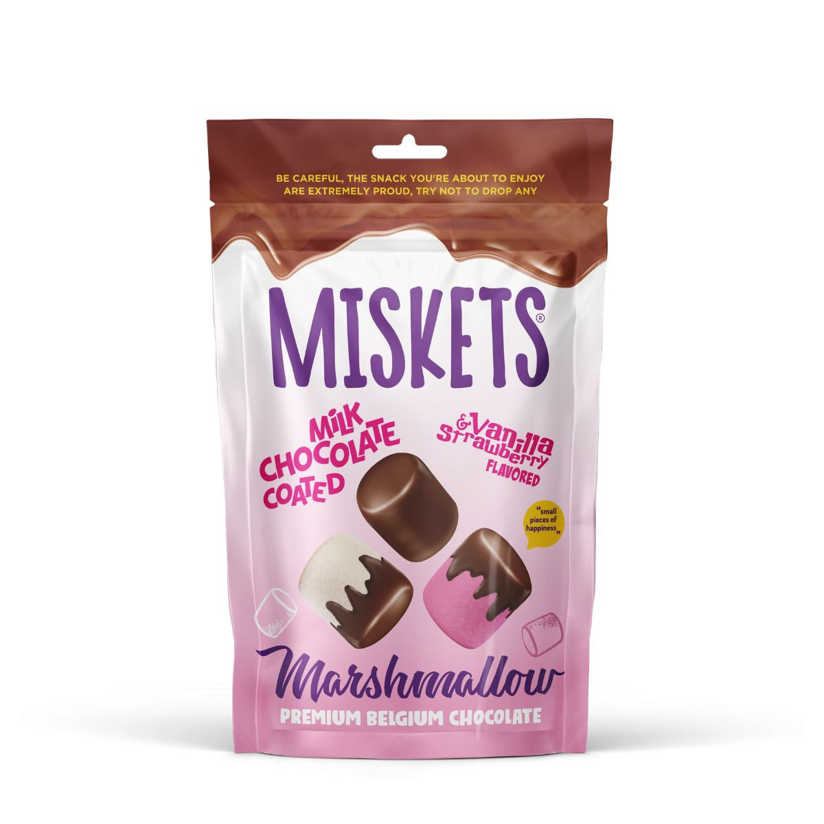 Miskets Milk Chocolate Covered Marshmallow 80g bag
