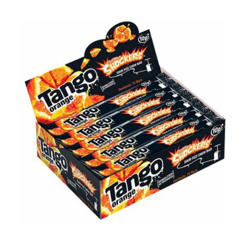 Tango Orange Shocker Bars display box of 72