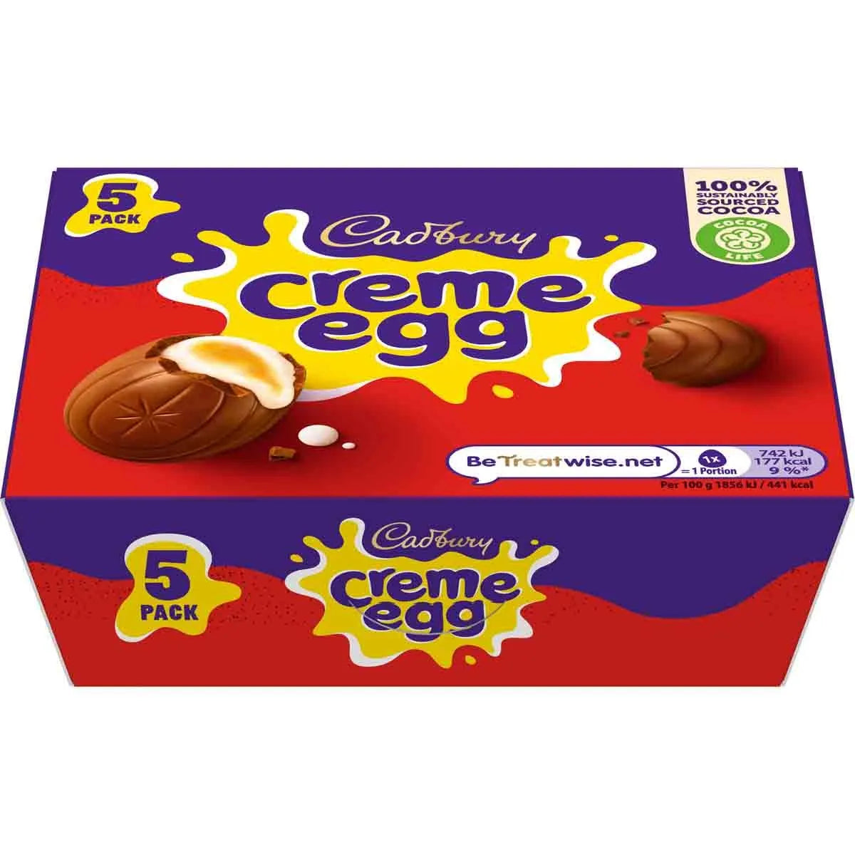 Cadbury Creme Egg 5 Pack Box 200g