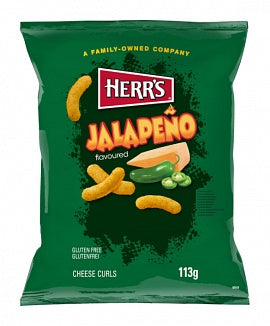 Herr's Jalapeño Cheese Curls 113g bag