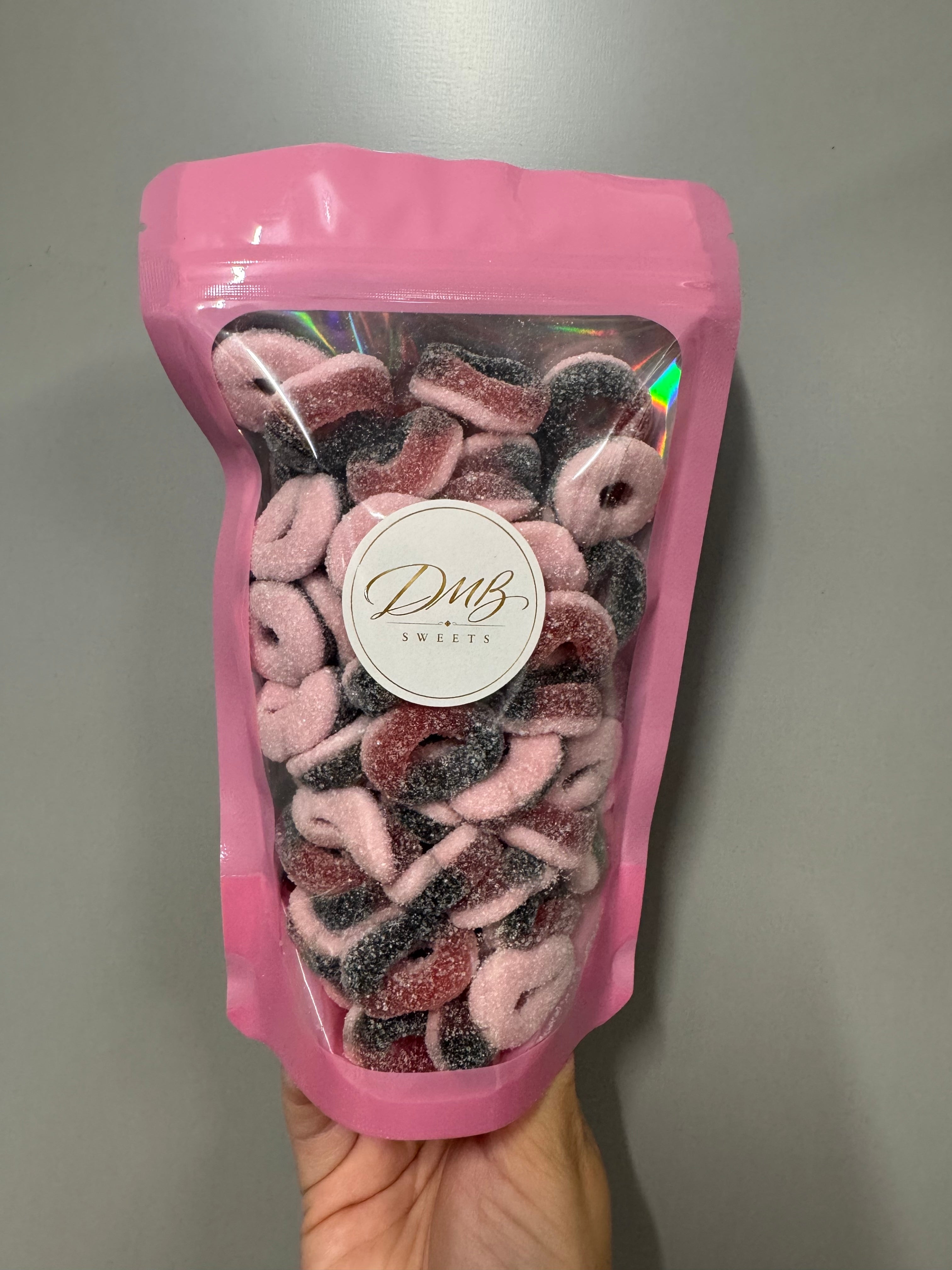 DMB Sweets Fizzy Blackcurrant Rings Signature Sweet Bag
