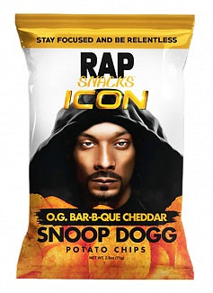 Rap Snacks Snoop Dogg O.G. Bar-B-Que Cheddar Potato Chips 71g