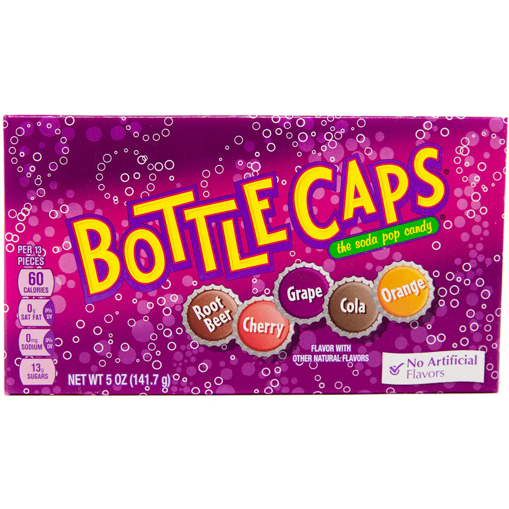 Wonka Bottle Caps Soda Pop Candy 141.7g theatre box
